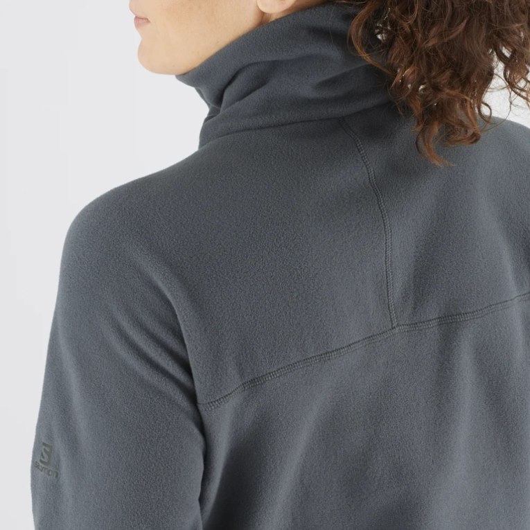 Sudaderas Salomon Essential Cosy Fleece Mujer Negros | MX IOBA893